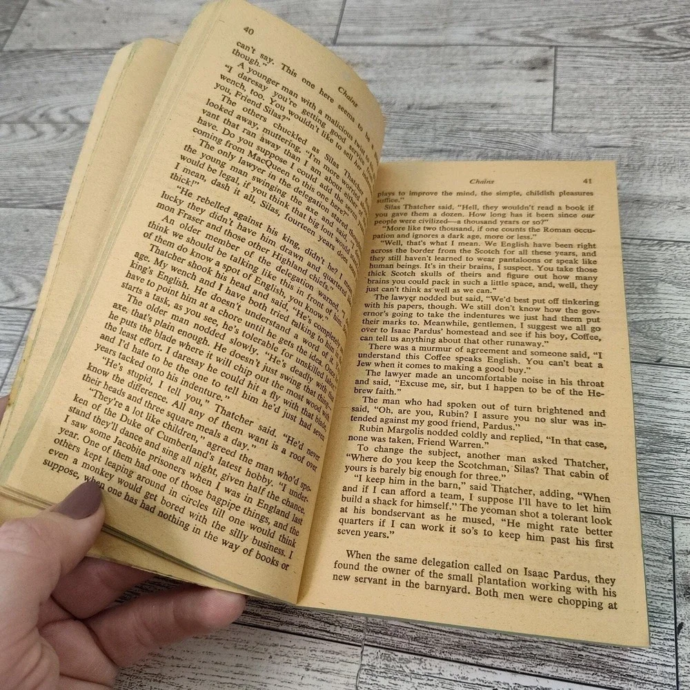 Chains‎ Justin Adams 1977 Dell 1st Print Vintage Historical Fiction PB